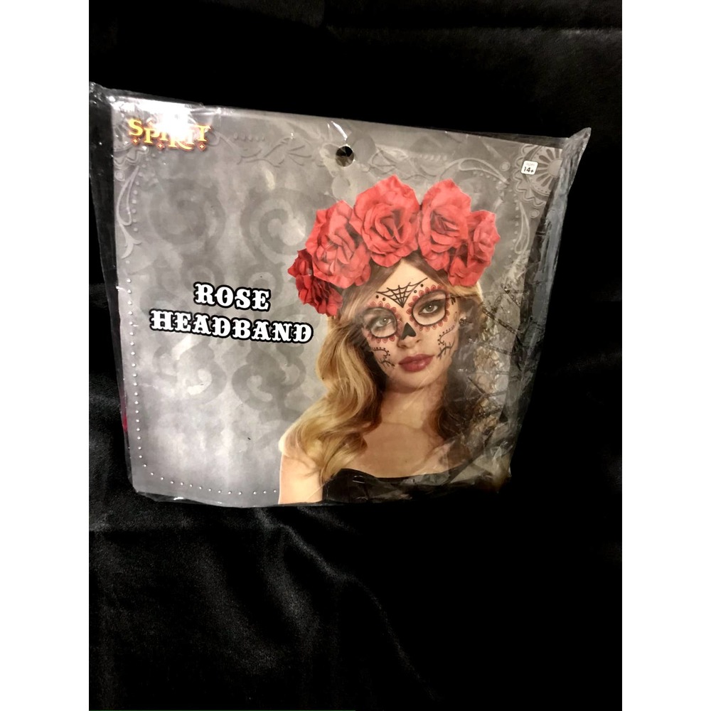 Rose Headband Spirit Halloween NWT